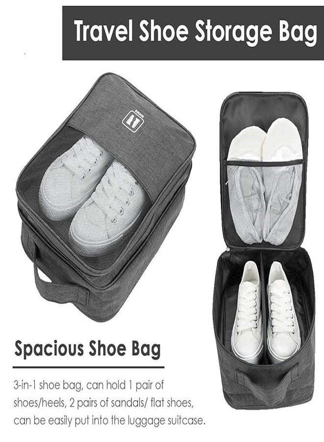 Keetly Travel Shoe Bags || Multipurpose Portable Travelling || Shoe Holder Storage Bag || New Footwear Organiser Pouch || Bag Footwear || Organiser Pouch (Black) - Image 4